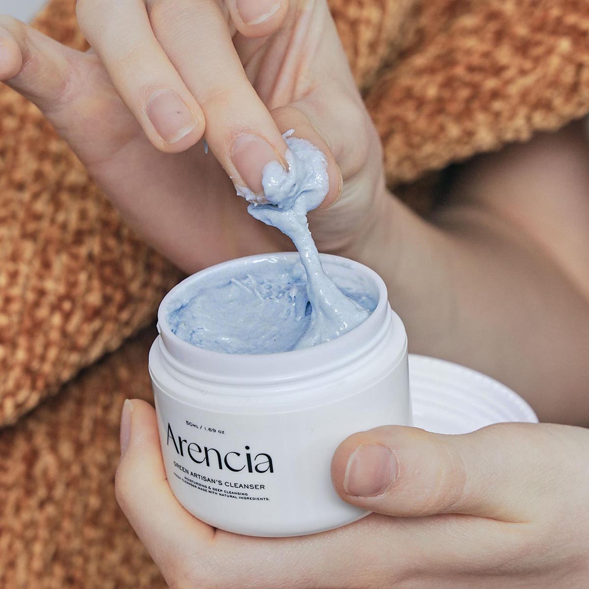 Fresh Blue Hyssop Rice Mochi Cleanser