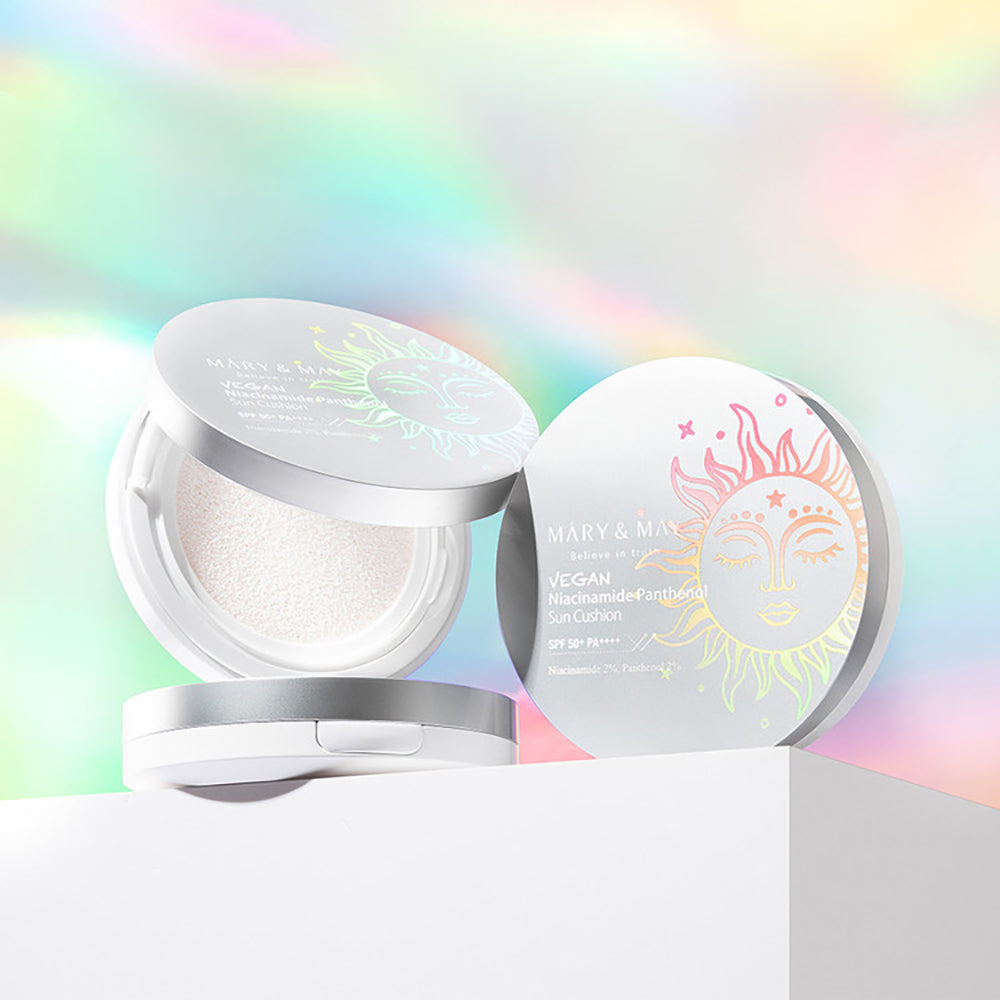 Vegan Niacinamide Panthenol Sun Cushion SPF50+ Broad Spectrum
