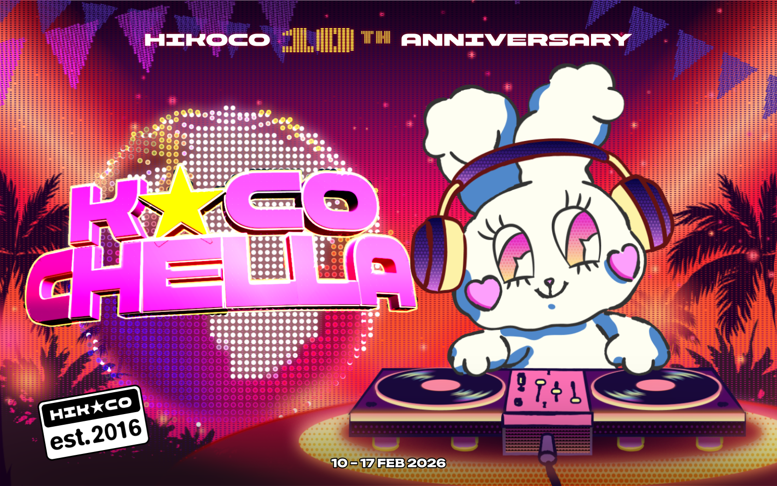 NOW LIVE... #KOCOCHELLA 🪩 HIKOCO's 10th Anniversary Setlist 🎤