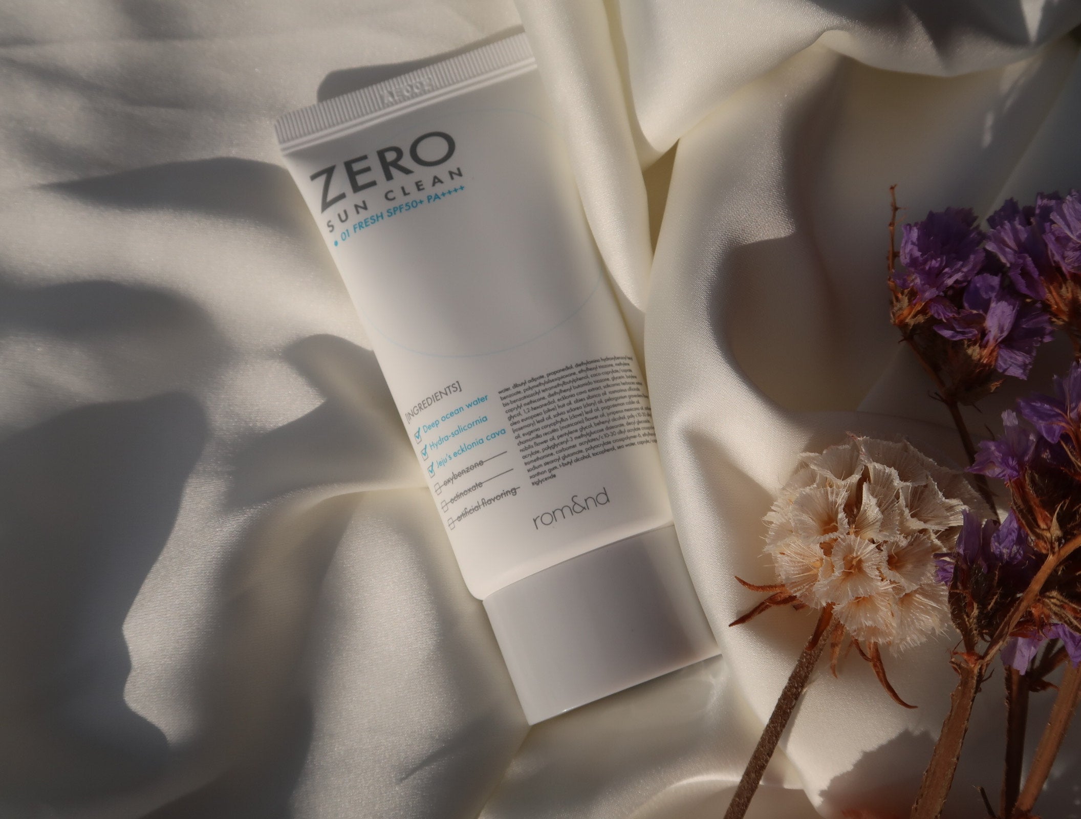 HI-REVIEW: Rom&nd Zero Sun Clean SPF50+ PA++++ [#01 Fresh]