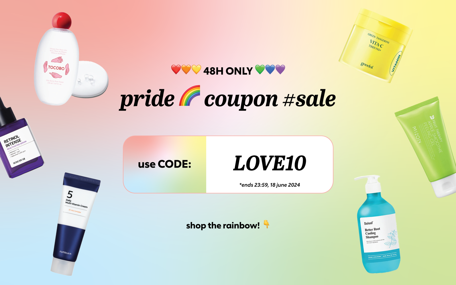coupon 🌈 #sale [10% OFF selected k-beauty ]