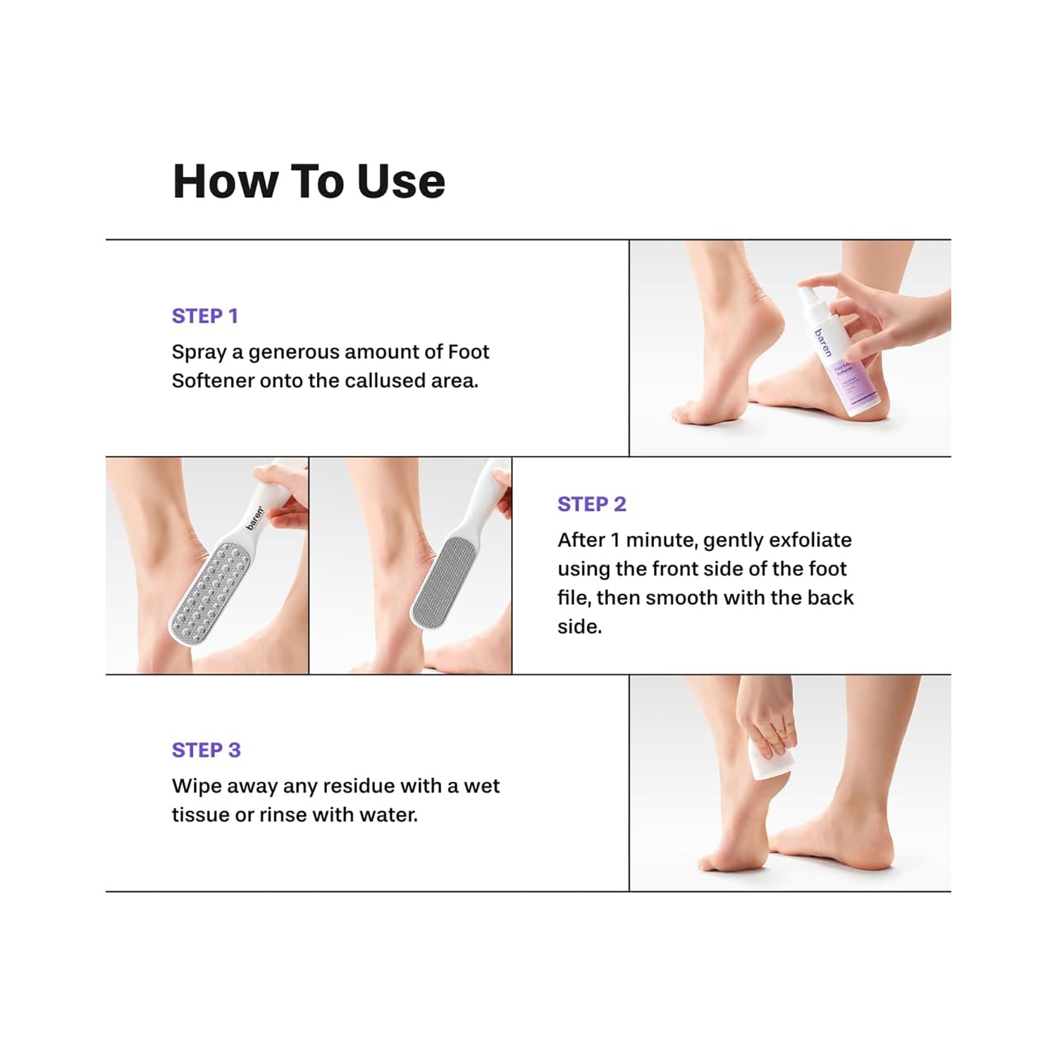 Foot Exfoliant Softener At-Home Kit