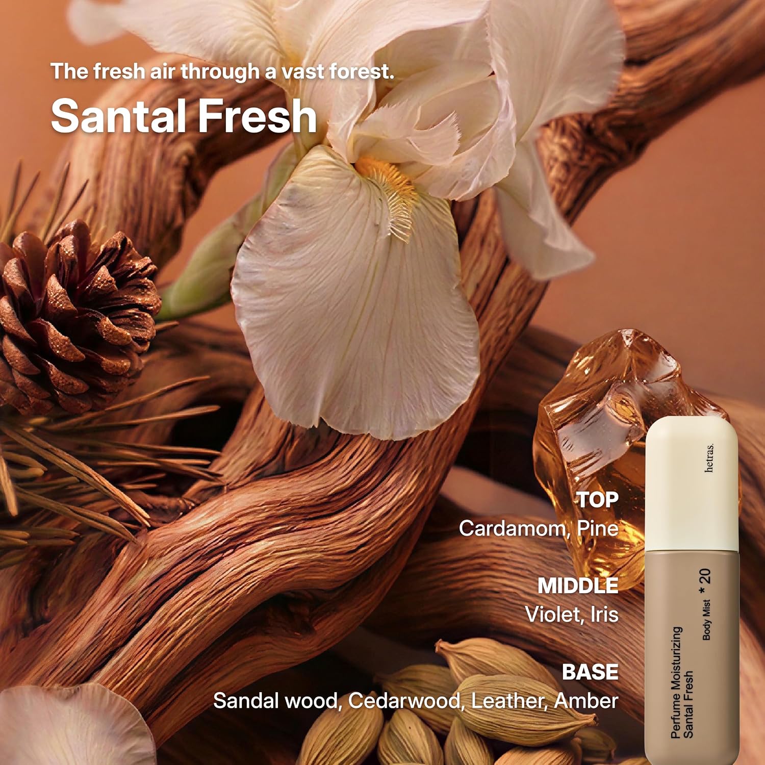 Double Shot Perfume Body Mist [#Santal Fresh]