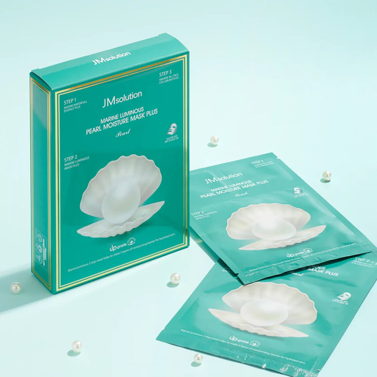 Marine Luminous Pearl Moisture Mask Plus Pearl 3Step [10 Masks]