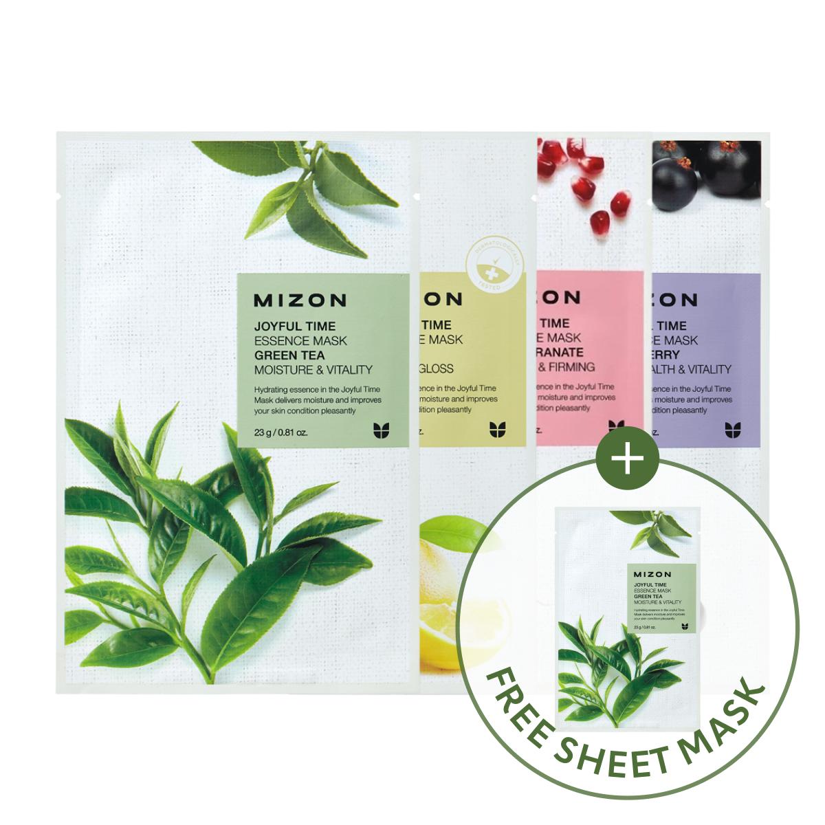 Joyful Time Essence Mask Sheet Set [4+1 Masks]