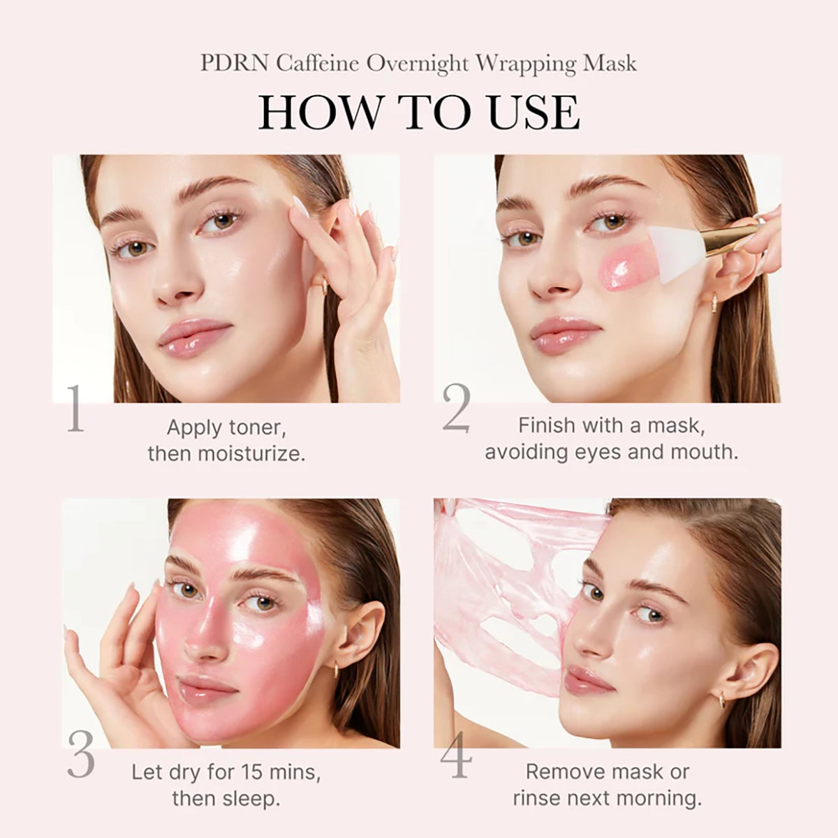 PDRN Pink Caffeine Night Wrapping Mask