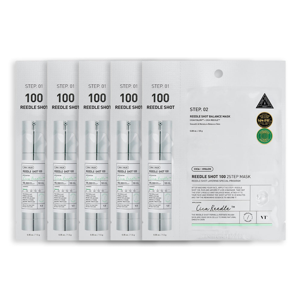Reedle Shot 100 2Step Mask Set [5 Masks]