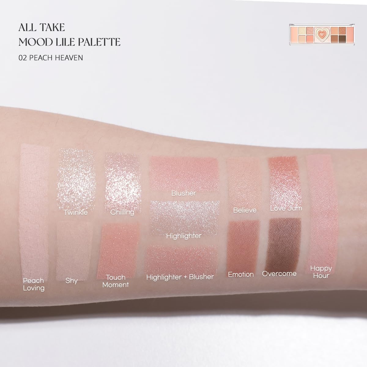 All Take Mood Like Palette [#02 Peach Heaven]