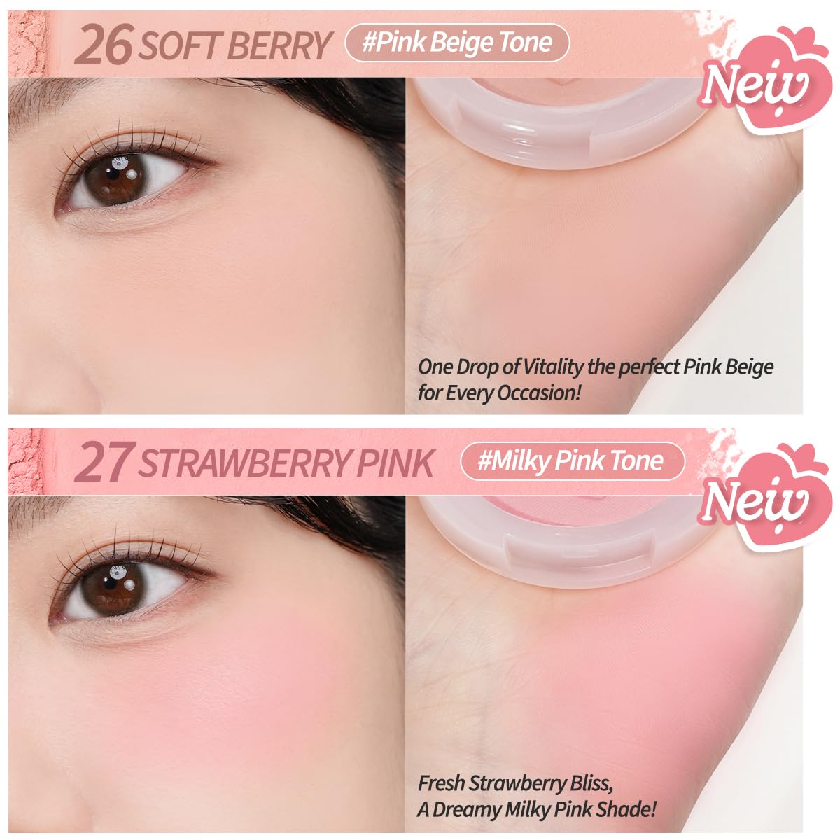 Pure Blushed Sunshine Cheek [#27 Strawberry Pink]