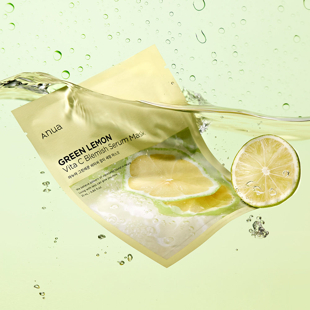 Green Lemon Vita C Blemish Serum Mask Set [5 Masks]
