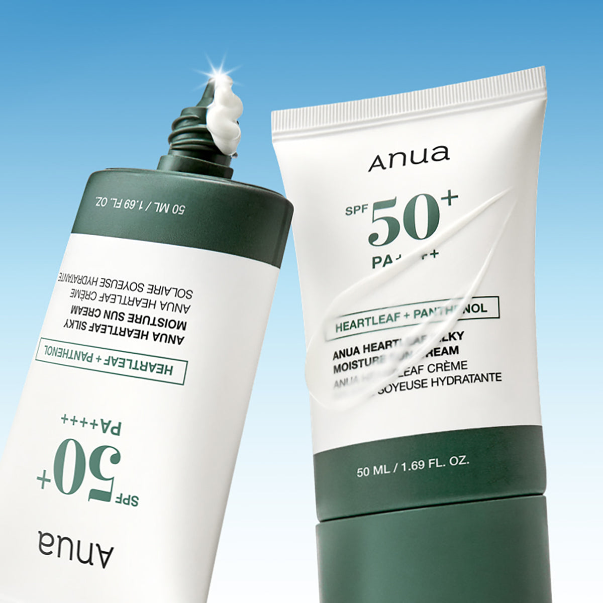 Heartleaf Silky Moisture Sunscreen SPF50+ Broad Spectrum