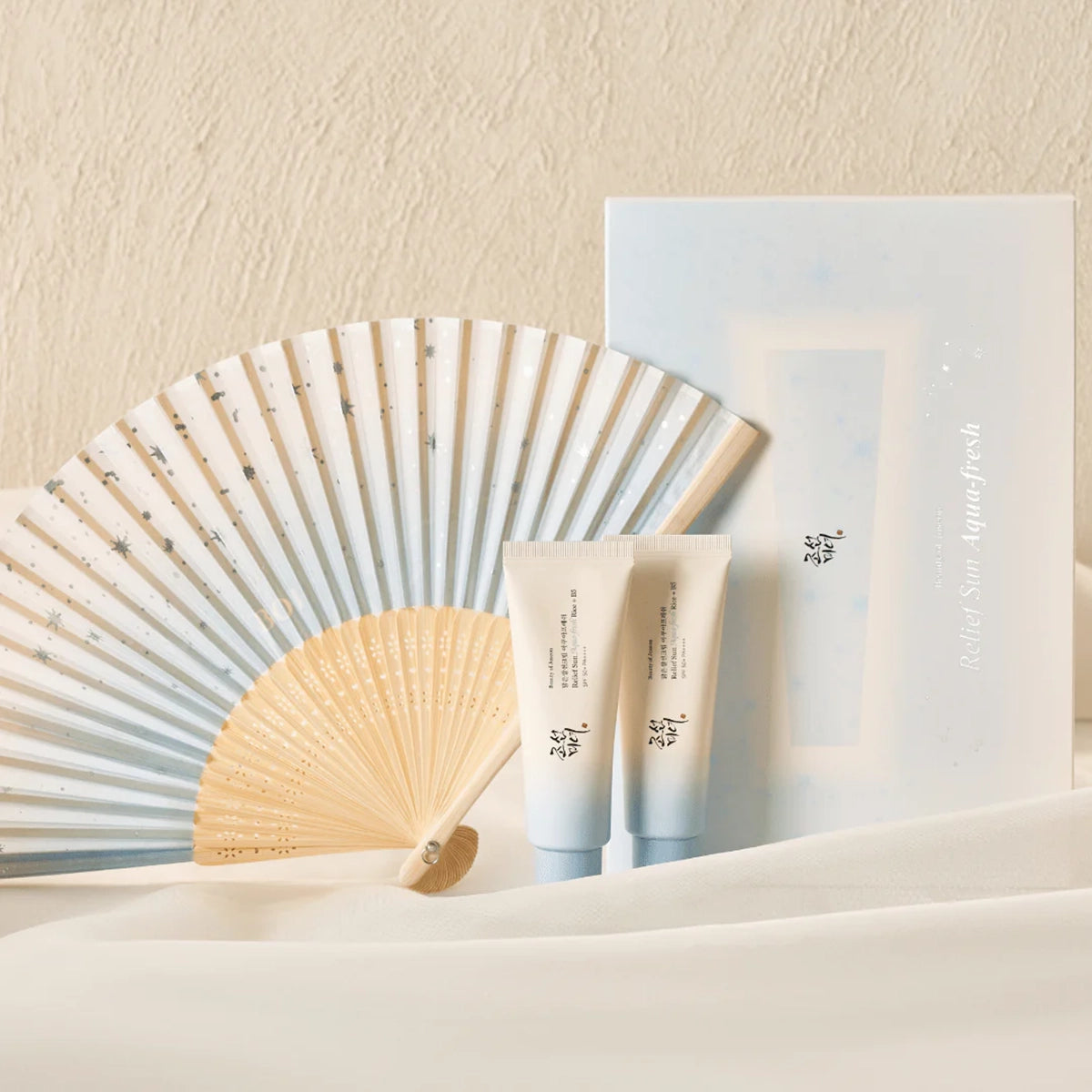 Relief Sun Aqua-Fresh Kit [Sunscreen x2 + Folding Fan]