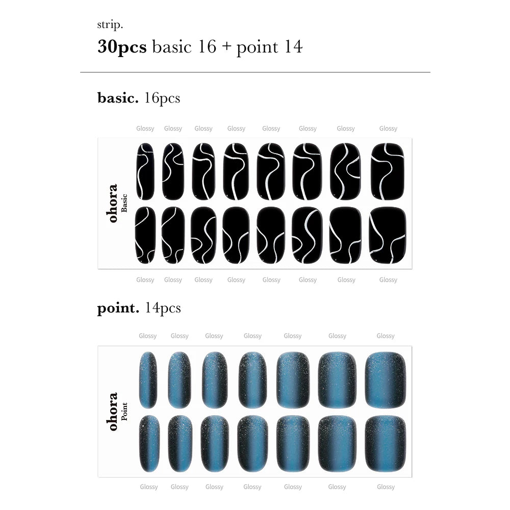 Semi-Cured Gel Nail [#N DJ Wave]