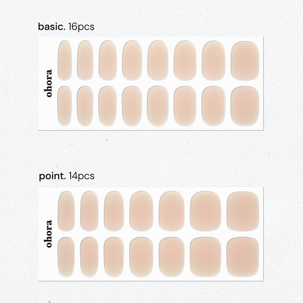 Semi-Cured Gel Nail [#N Bare Milk Tea]