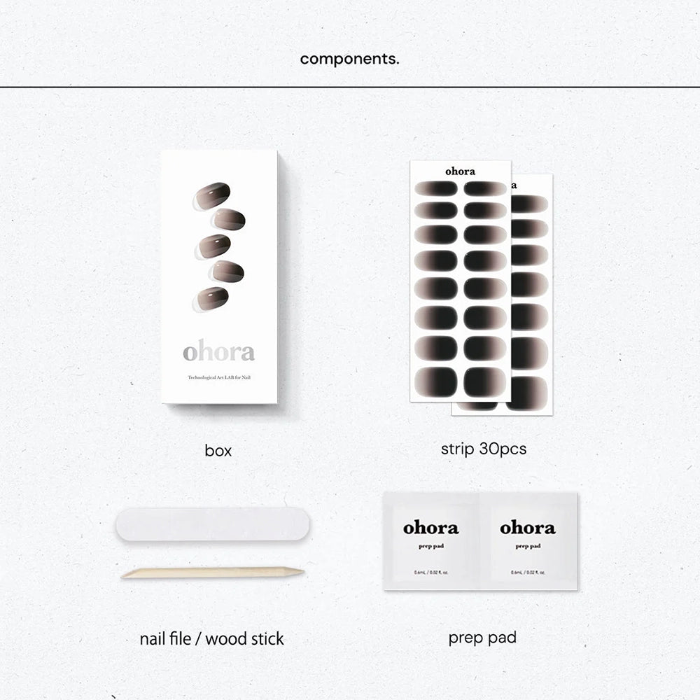 Semi-Cured Gel Nail [#N Dark Veil]